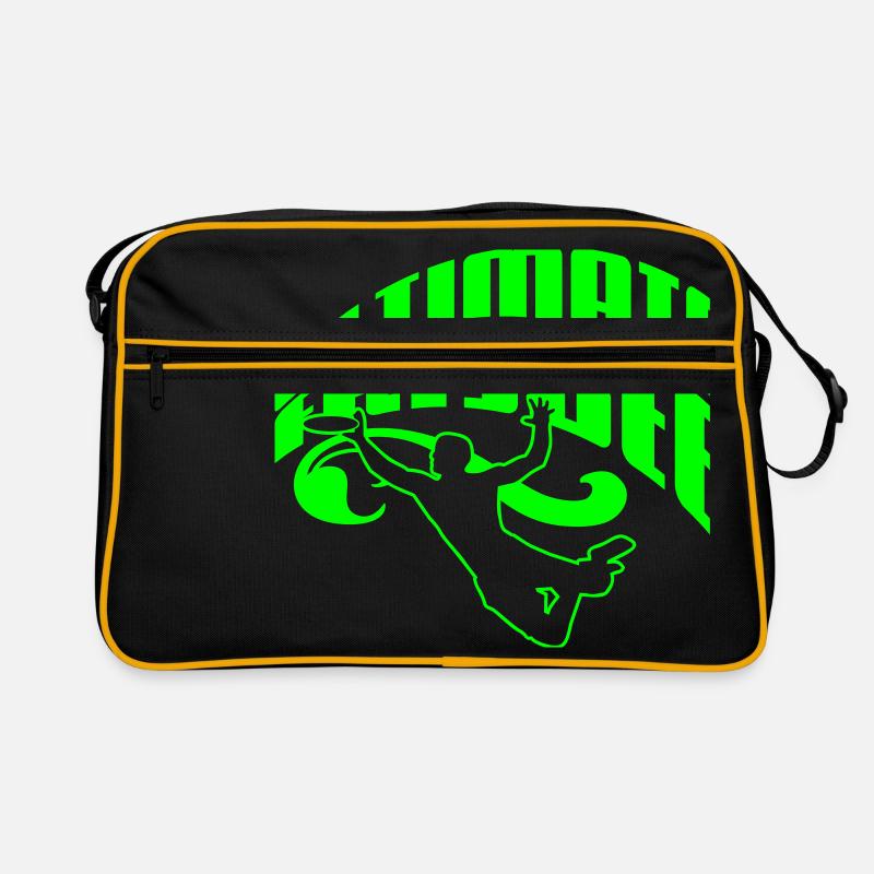 Ultimate Frisbee - Retro Tasche - Schwarz/Gold