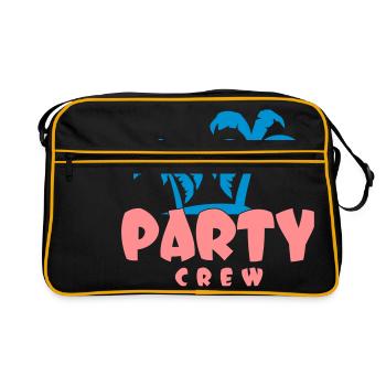 PARTY CREW - Retro Bag - black/gold - Front