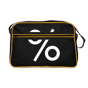 Percent Math - Retro Bag - black/gold - Front