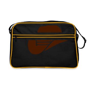 Cowboy Hat - Retro Bag - black/gold - Front