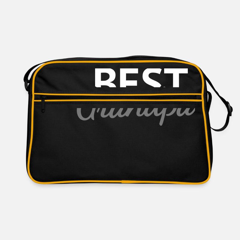 Best Grandpa - Retro Tasche - Schwarz/Gold