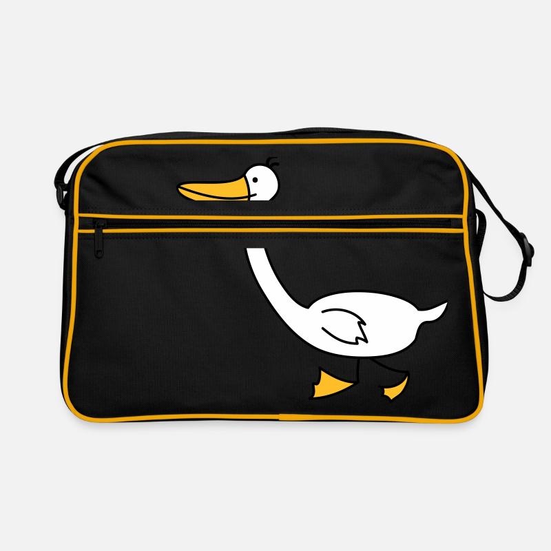 lustige Gans Retro Tasche