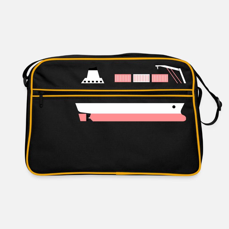containerschiff pink Retro Tasche