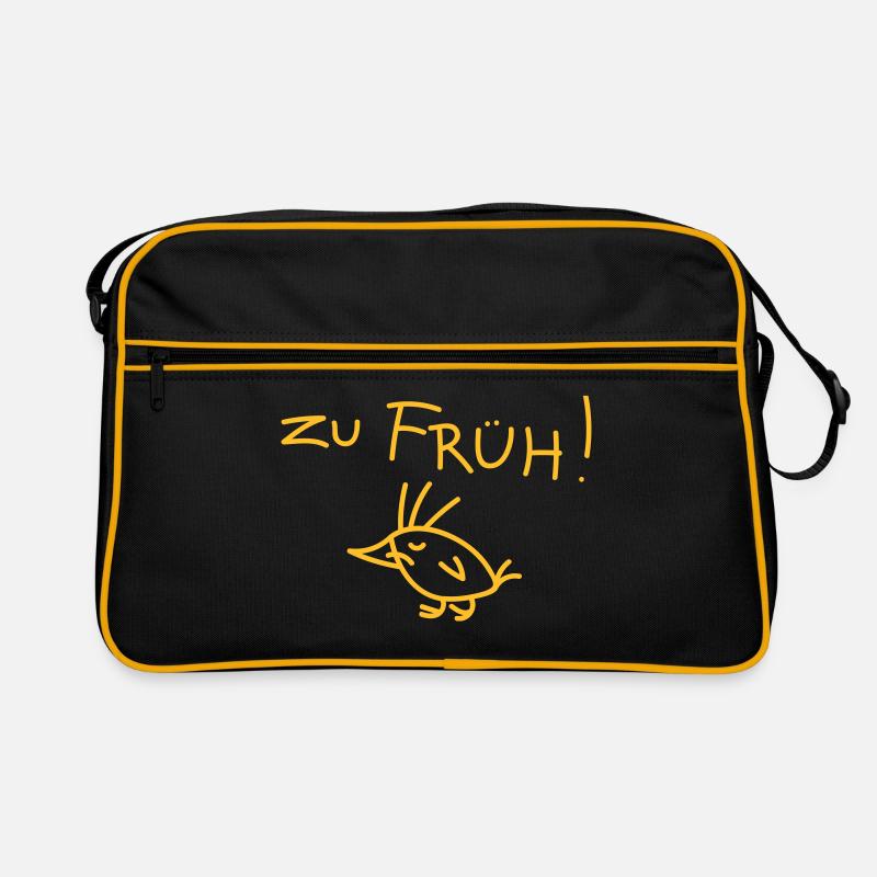 Früher Vogel Retro Tasche
