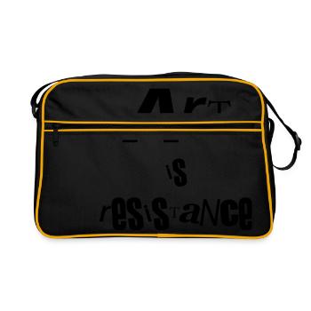 art is resistance - Sac Retro - noir/or - Devant