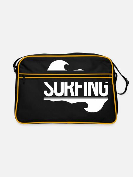 surfing - Sac Retro - noir/or - Devant