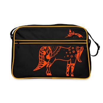 Lili la licorne - Sac Retro - noir/or - Devant