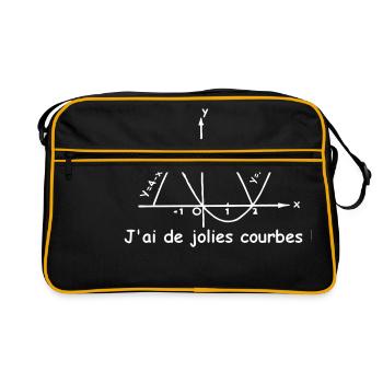 jolies_courbes - Sac Retro - noir/or - Devant
