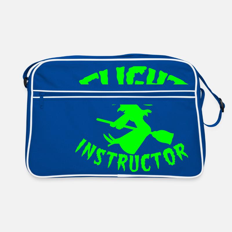 FLIGHT INSTRUCTOR witch on a broomstick Retro Bag