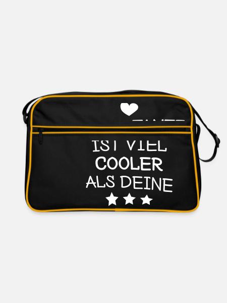 Meine Tante - Retro Tasche - Schwarz/Gold