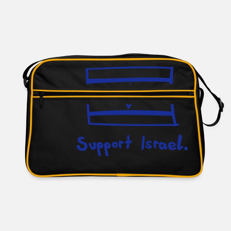 SUPPORT ISRAEL Retro Tasche