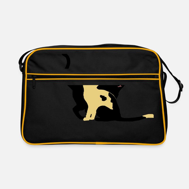 2 Katzen Retro Tasche