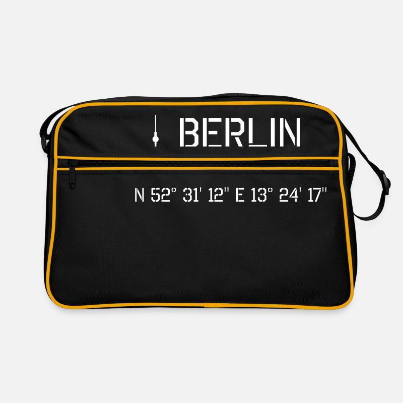Berlin Coordinates: N 52 ° 31 '12' 'E 13 ° 24' 17 '' Retro Bag