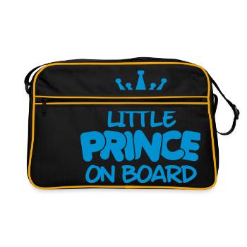 little prince on board - Retro Tasche - Schwarz/Gold - Vorne