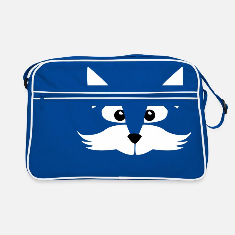 fox - fuchs - Tier - kind - Baby - Comic - Schlau Retro Tasche