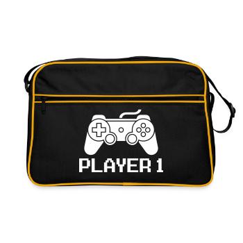 Game Player 1 - Retro Bag - black/gold - Front