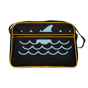 Shark fin - Retro Bag - black/gold - Front