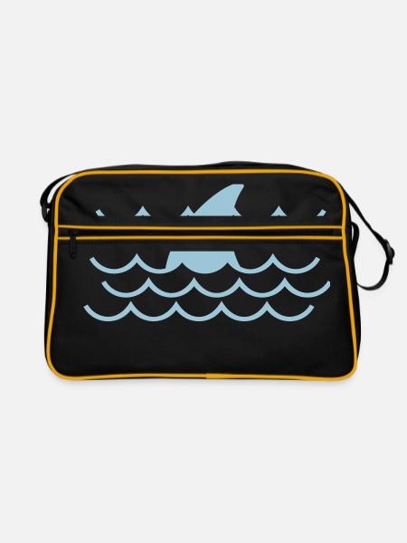 Aileron de requin - Sac Retro - noir/or - Devant