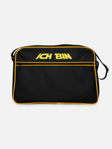 ICH BIN DEIN VATER - Retro Tasche - Schwarz/Gold - Vorne