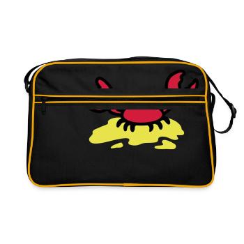 Cancer - beach - Retro Bag - black/gold - Front
