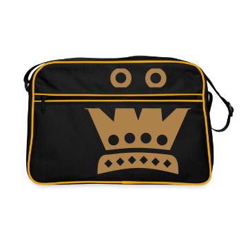 Crown - Sac Retro - noir/or - Devant