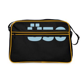 30th A 30 + birthday shirt - Retro Bag - black/gold - Front