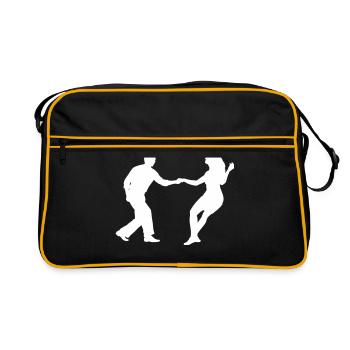 swing dancers - Sac Retro - noir/or - Devant