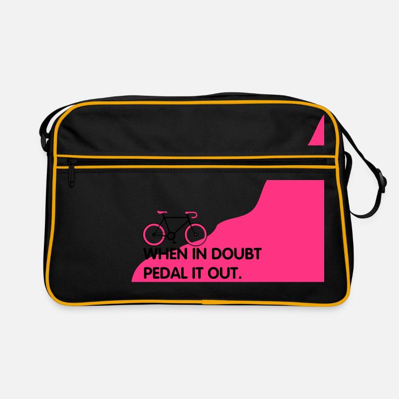 When in doubt pedal it out Retro Bag