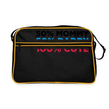 100% Cute (3c)++ - Retro Bag - black/gold - Front