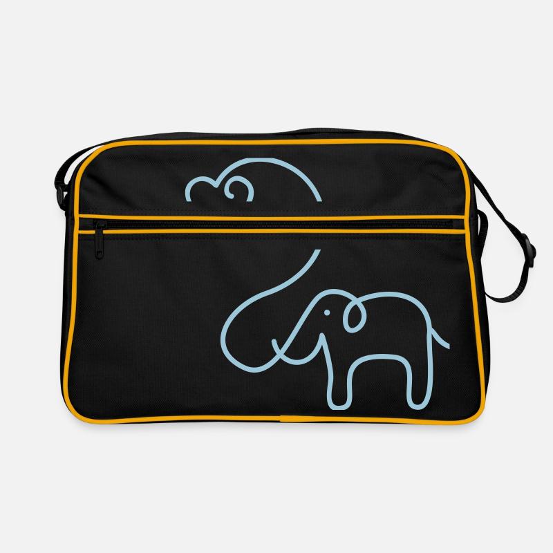 ELEFANT mit Herz Retro Tasche