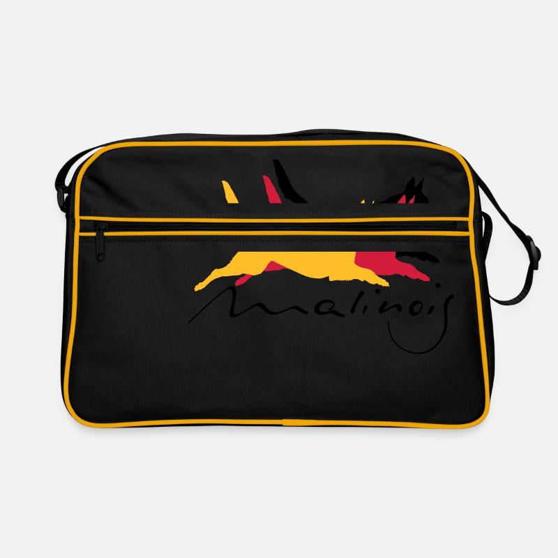 Malinois_german_color Retro Tasche