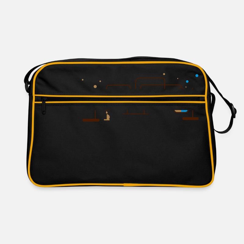 chimie - Sac Retro - noir/or