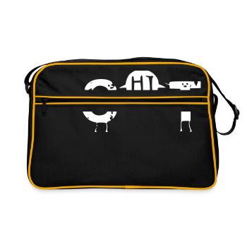 shit - Retro Bag - black/gold - Front