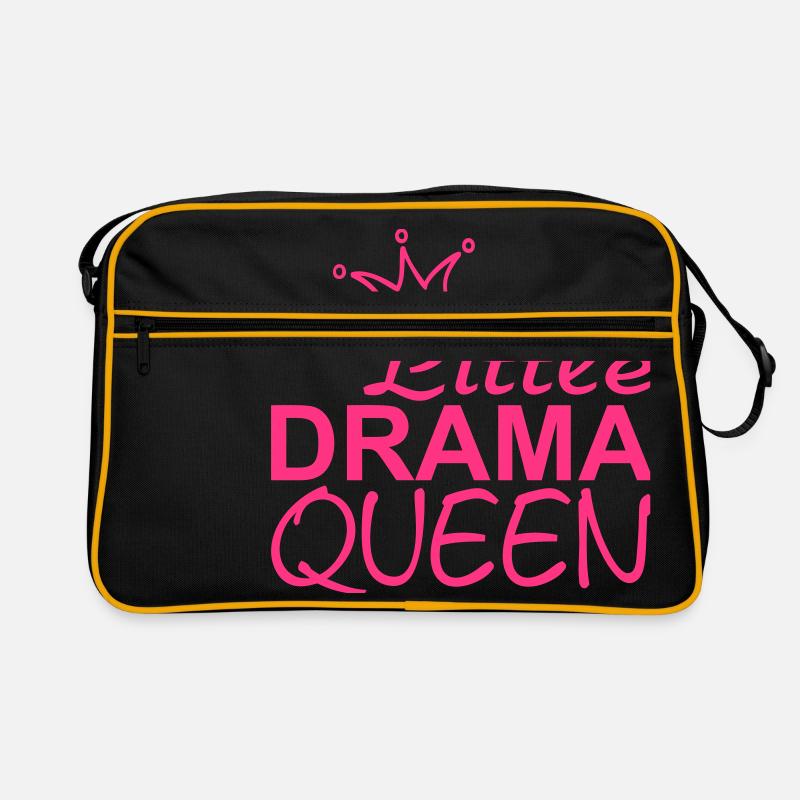 LITTLE DRAMA QUEEN mit Krone Retro Tasche