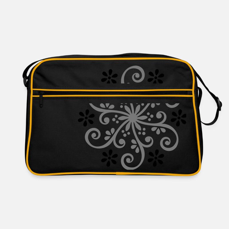 Flower floral pattern nature mandala Retro Bag