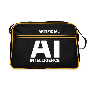 Artificial Intelligence - Retro Bag - black/gold - Front