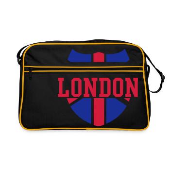 london - Sac Retro - noir/or - Devant