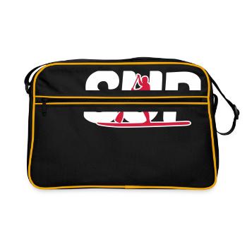 SUP Fahrer - SUP driver - Retro Bag - black/gold - Front