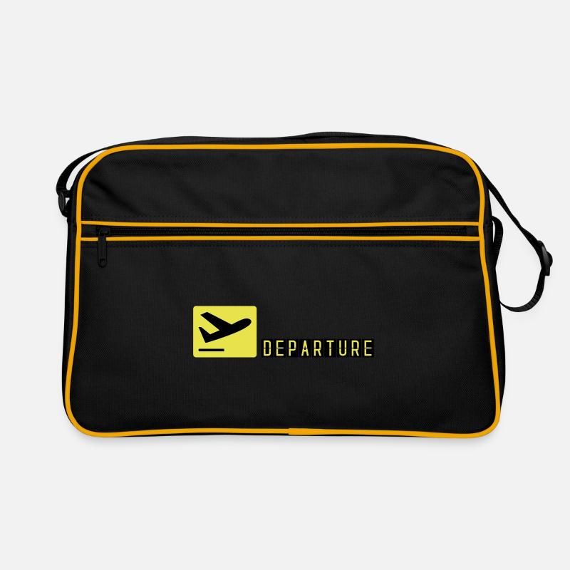 Flugzeug beim Starten Retro Tasche