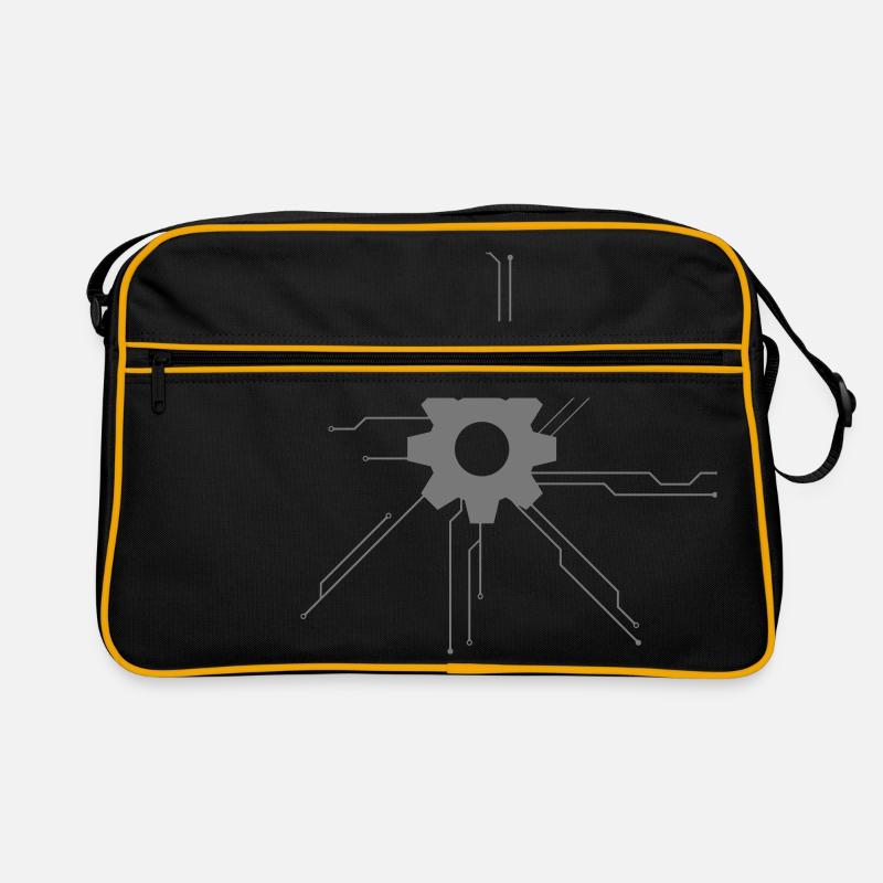 microchip circuit data electric digital arb Retro Bag
