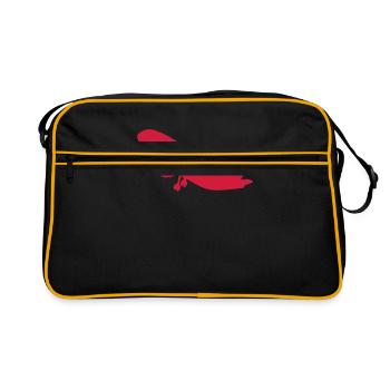 flugzeug - airplane - Sac Retro - noir/or - Devant