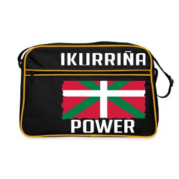 Drapeau Basque Ikurrina power - Sac Retro - noir/or - Devant