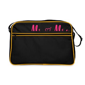 mr_mrs_heart - Sac Retro - noir/or - Devant