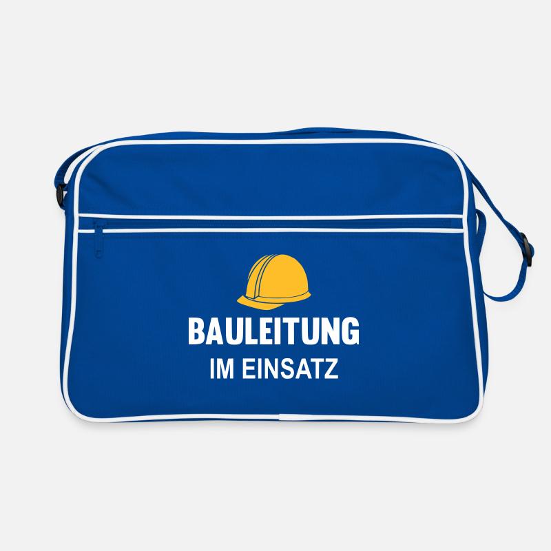 Bauleitung im Einsatz Retro Tasche