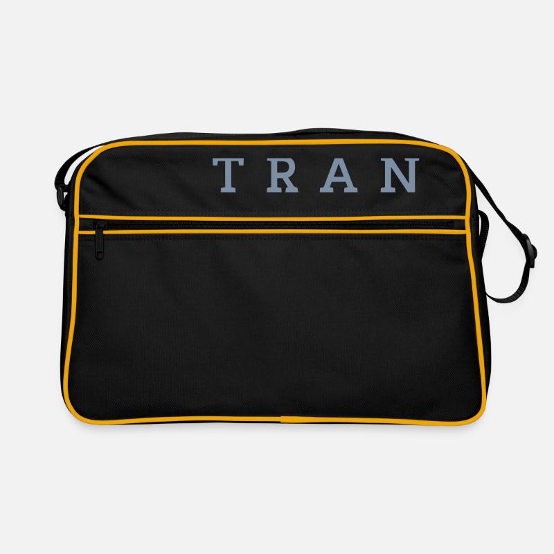 Die TRAN TÜTE - Retro Tasche - Schwarz/Gold