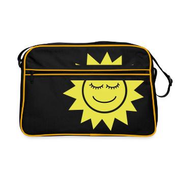 Soleil Souriant - Sac Retro - noir/or - Devant
