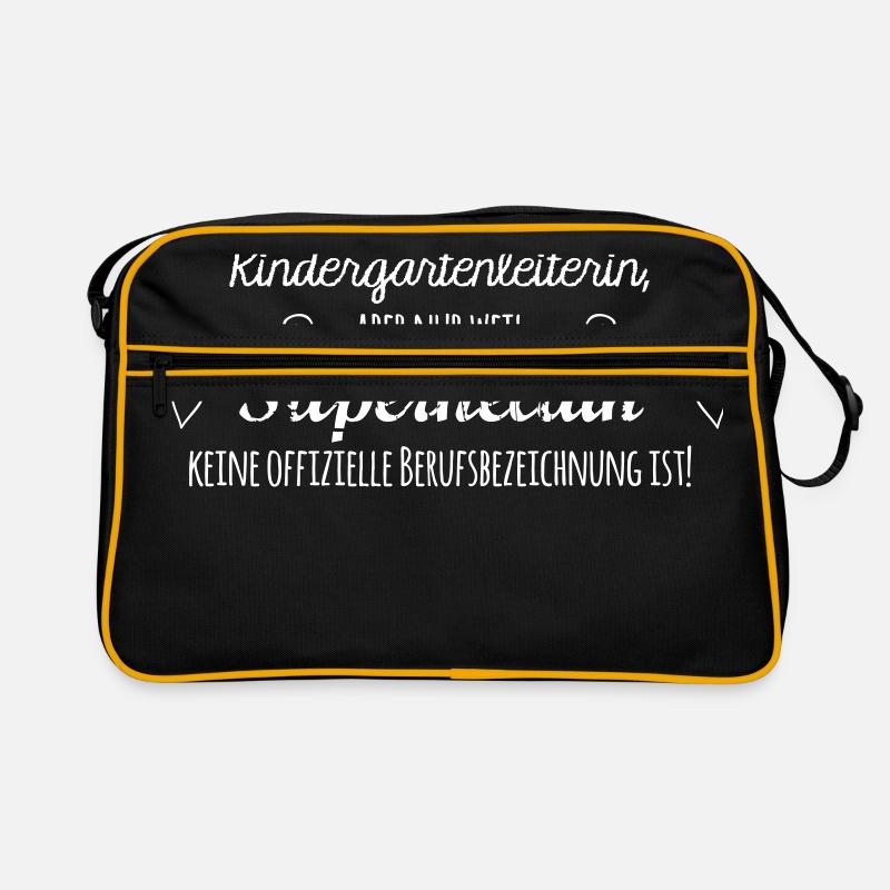 Kaffeetasse: Kindergartenleiterin Retro Tasche