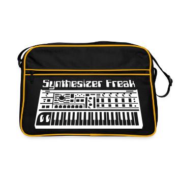 Synthesizer Freak - Retro Bag - black/gold - Front