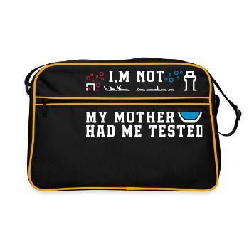 JE NE SUIS PAS FOU - Sac Retro - noir/or - Devant