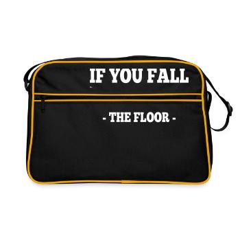 if you fall I'll be there - the floor 1 - Retro Bag - black/gold - Front